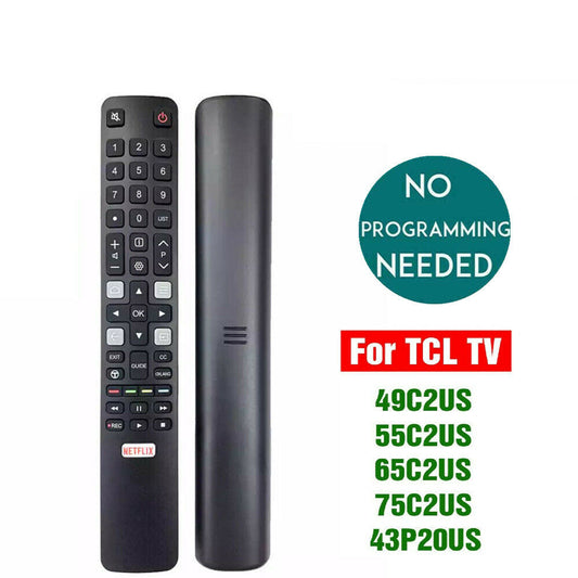 TCL Remote RC802N ARC802N YUI1 for TCL TV 65C2US 75C2US 43P20US NETFLIX