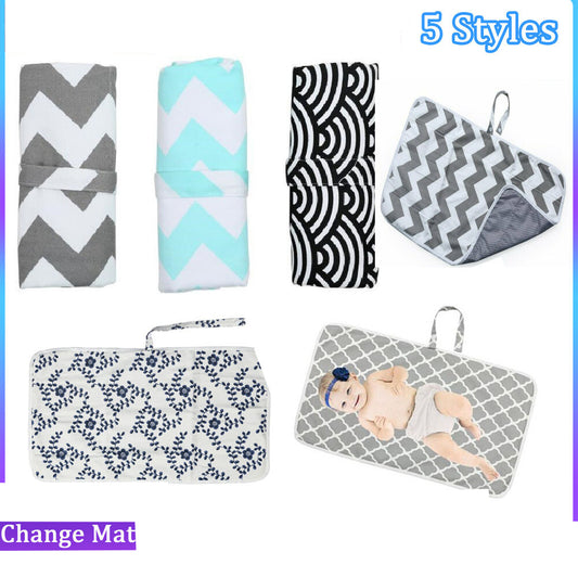 Baby Change Mat Portable Waterproof Reusable Nappy Diaper Changing Pad Pram Bag