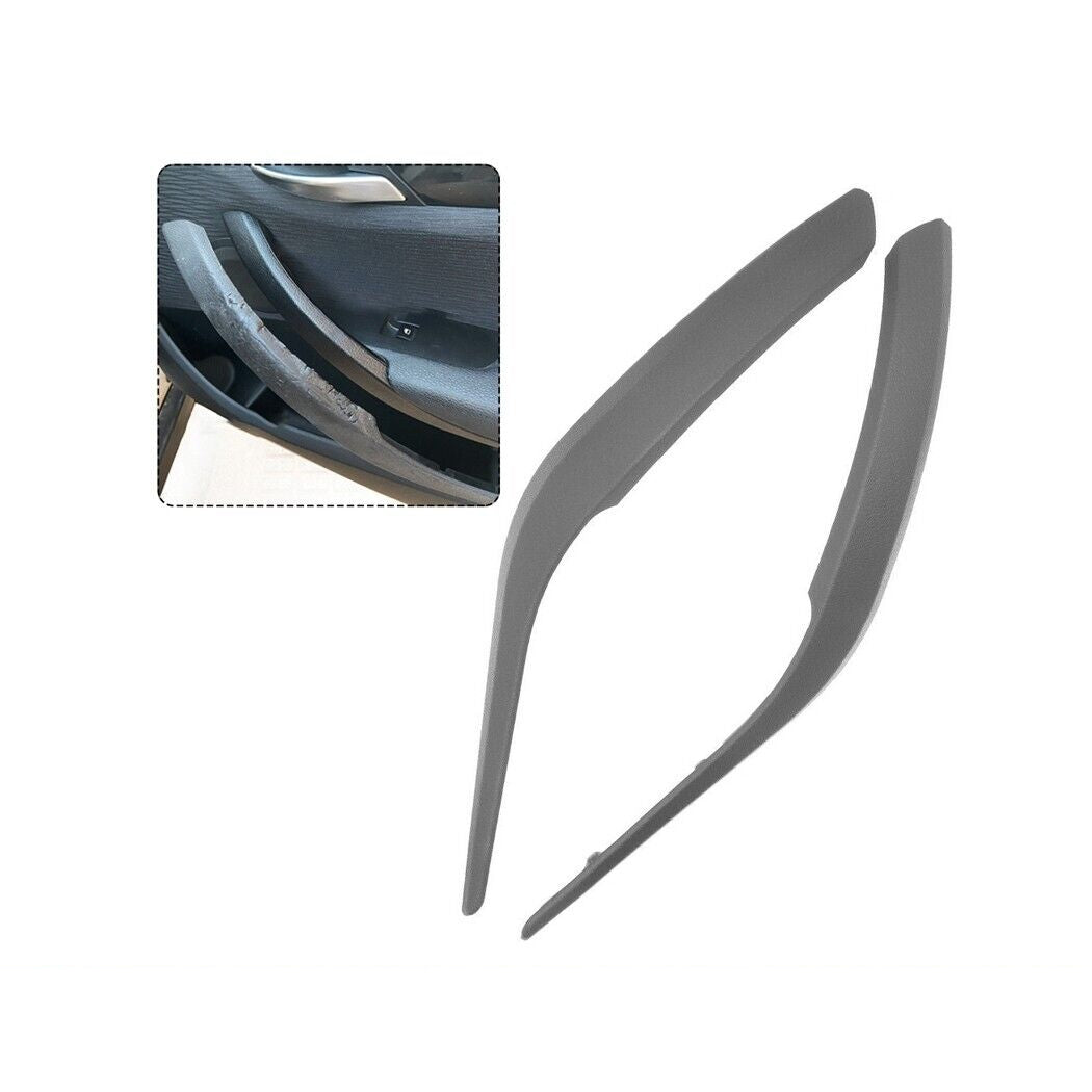 Left & Right Inner Door Handle Pull Panel Trim Black for BMW X1 E84 2009-2016