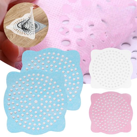 30x Disposable Bathroom Drain Hair Catcher Bath Stopper Filter Shower Covers