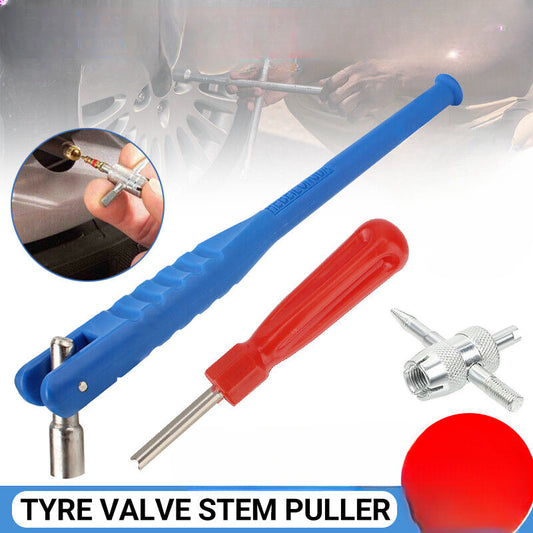 3x Car Tyre Valve Stem Puller base Quick Remover Tire Repair Installer Tool Kit