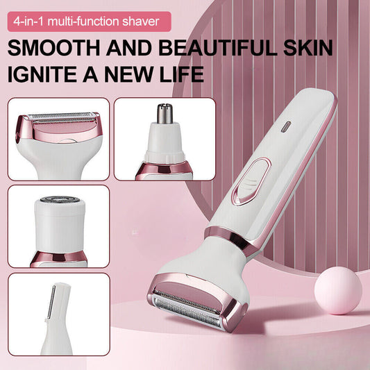 4 in 1 Electric Lady Women Shaver Hair Arm Leg Bikini Face Remover Razor Trimmer