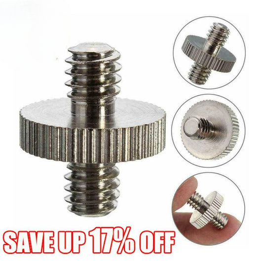 1/4" Male to 1/4" Male Threaded Camera Screw Adapter For Tripod Mount