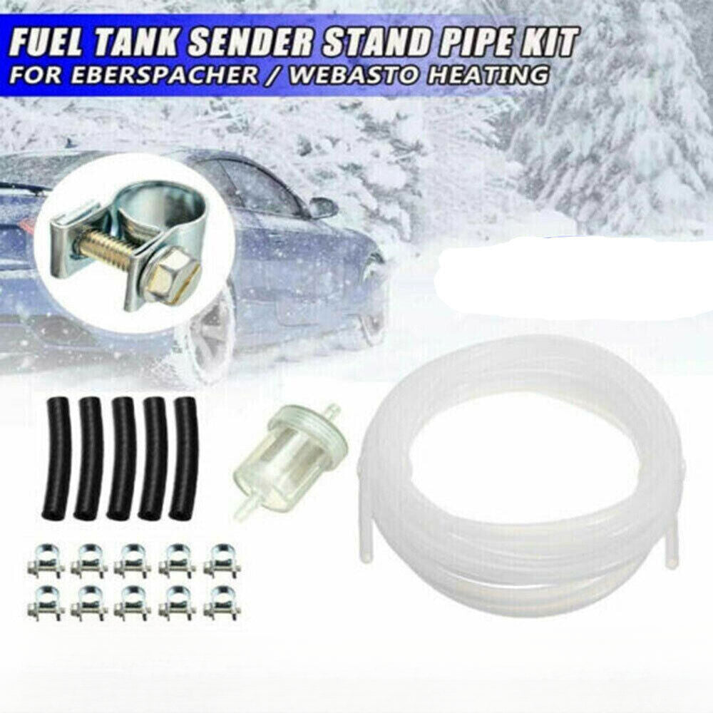 For Webasto Eberspacher Diesel Heater Inline Fuel Filter Hose Clip Pipe Line Kit