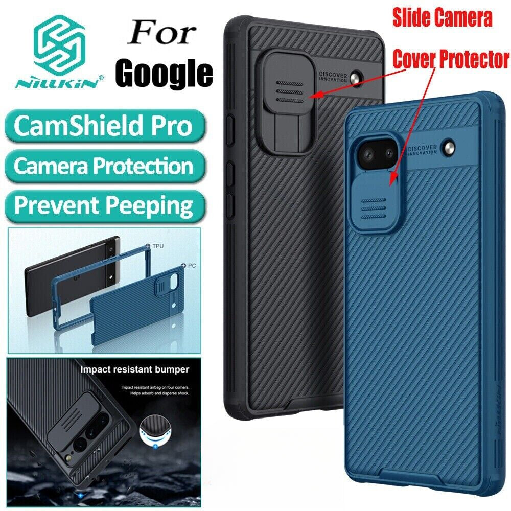 For Google Pixel 9 8 7 Pro 8A 6A Case Nillkin CamShield Back Camera Slide Cover