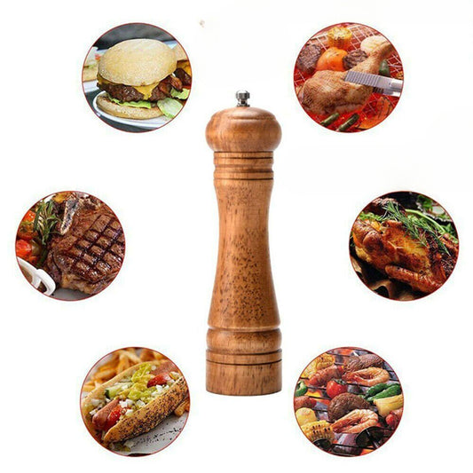 Manual Pepper Grinder Wooden Salt And Pepper Mill Multi-Purpose Kitchen Tool