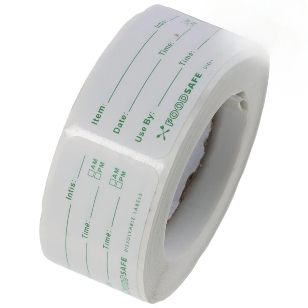 500 Labels Food Label Stickers Dissolvable Food Labels Reusable