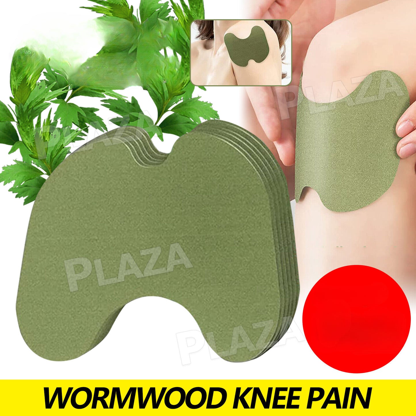 36x Wormwood Wellnee Knee Patches Pain Relief Pad Warming Plaster Joint Ache Sticker