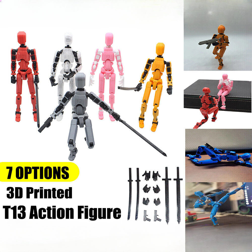 T13 Action Figure, Titan 13 Action Figure, 3D Printed Robot Action Figure New #T