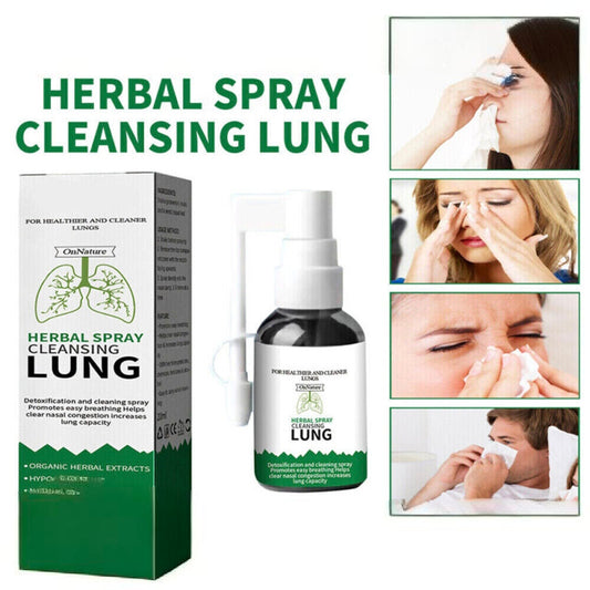 Herbal Spray Cleansing Lung Organic Herbal Throat Oral Relief Throat