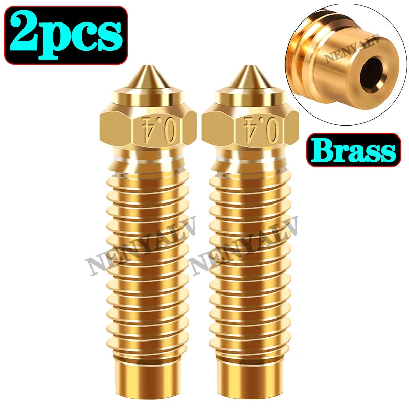 For Elegoo Neptune 4 Max Brass Copper Plated Hardened Steel Nozzle For Elegoo Neptune 4 Plus Nozzle High Speed Nozzles