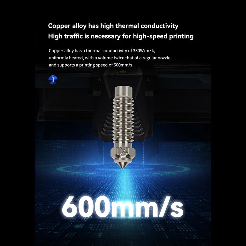 For Elegoo Neptune 4 Max Brass Copper Plated Hardened Steel Nozzle For Elegoo Neptune 4 Plus Nozzle High Speed Nozzles