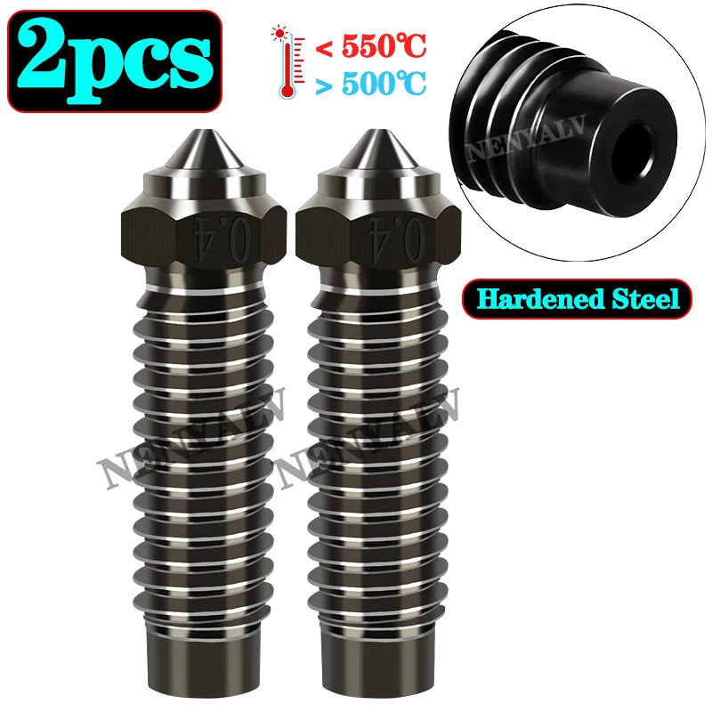 For Elegoo Neptune 4 Max Brass Copper Plated Hardened Steel Nozzle For Elegoo Neptune 4 Plus Nozzle High Speed Nozzles