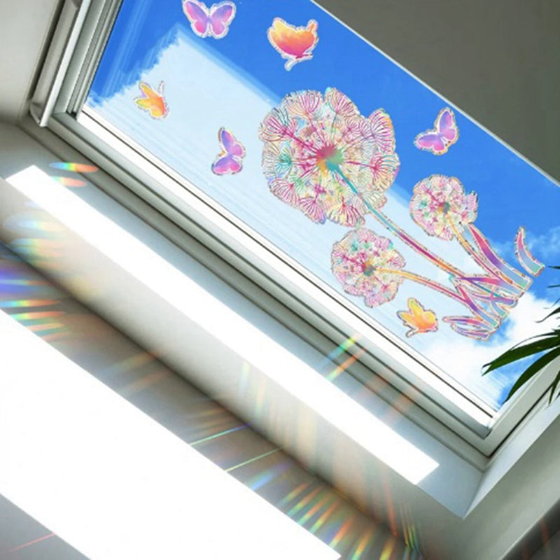 Wall Sticker PVC Electrostatic Glass Sticker for Window Suncatcher Rainbow3513