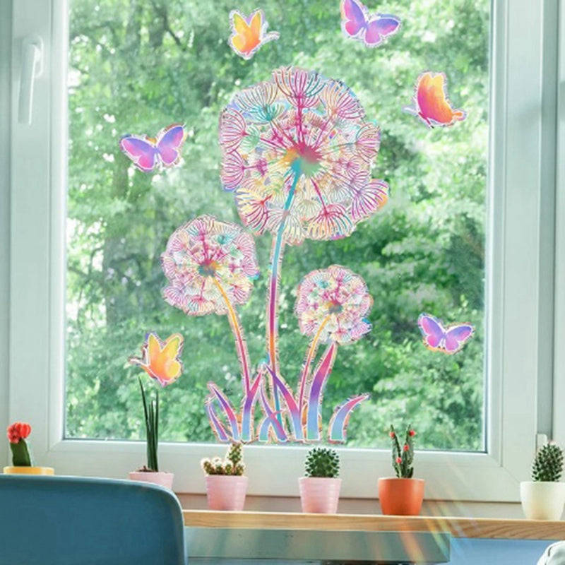 Wall Sticker PVC Electrostatic Glass Sticker for Window Suncatcher Rainbow3513