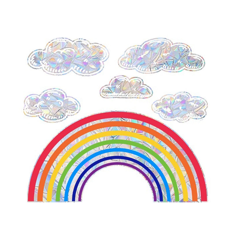 Wall Sticker PVC Electrostatic Glass Sticker for Window Suncatcher Rainbow3513