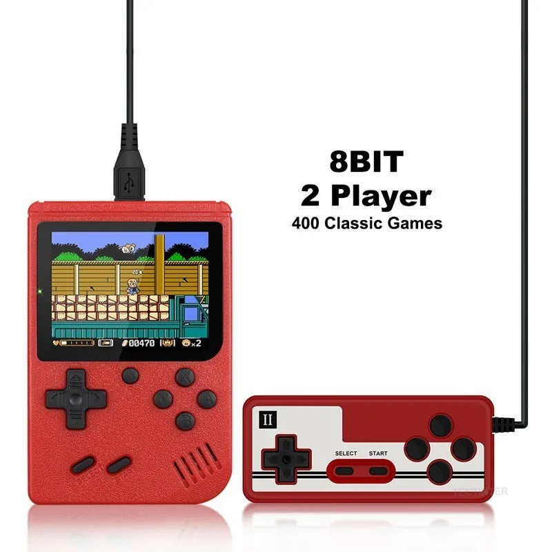 Retro Portable Mini Handheld Video Game Console 8-Bit 3.0 Inch Color LCD Kids Color Game Player Built-in 500 games