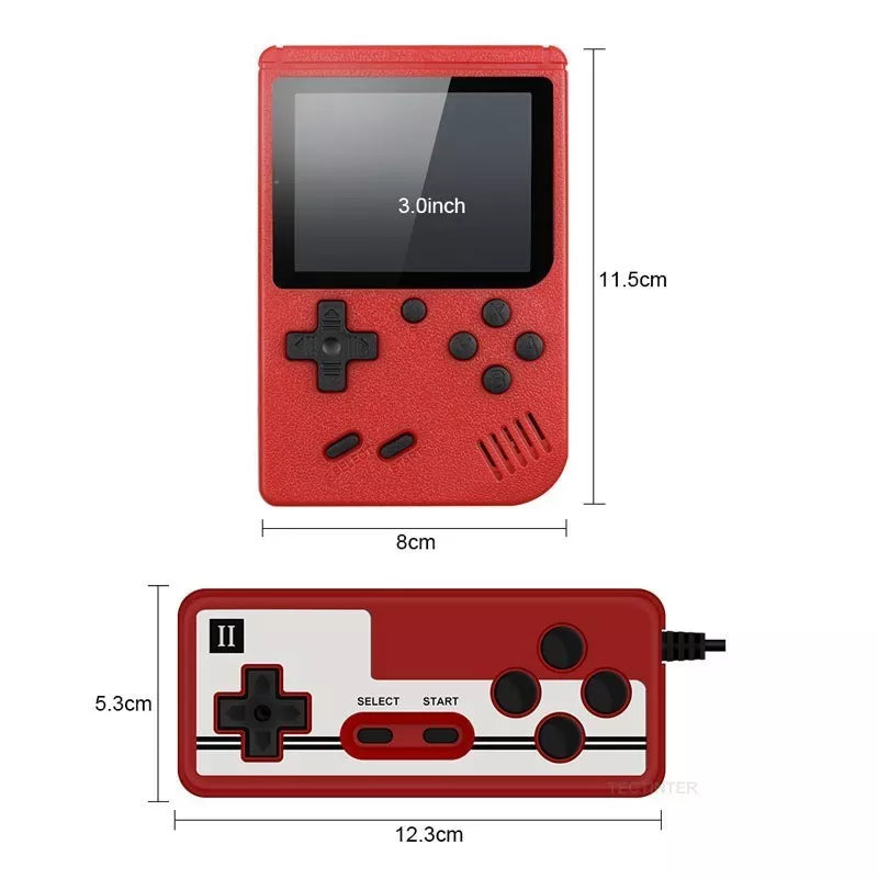 Retro Portable Mini Handheld Video Game Console 8-Bit 3.0 Inch Color LCD Kids Color Game Player Built-in 500 games