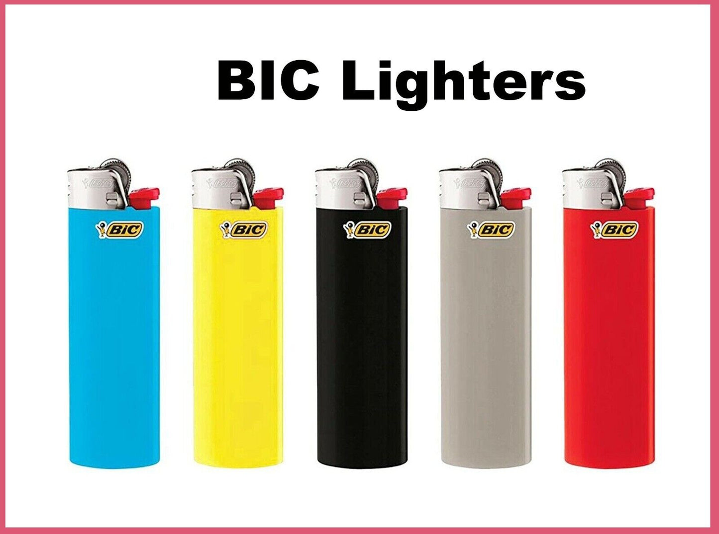 5x Large Big BIC Maxi Lighters Disposable Gas Lighter Tobacco Cigarette J26