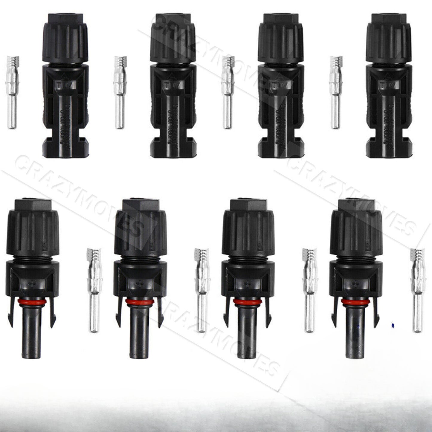 10PCS For MC4 Connectors For IP67 MC4 Solar Panel 30A Line Plug Socket M