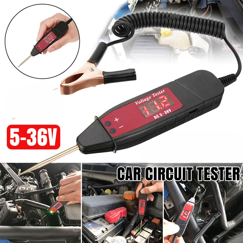 Heavy Duty Automotive Car CIRCUIT TESTER Wire Test Lamp Light Probe Tool 12V 24V