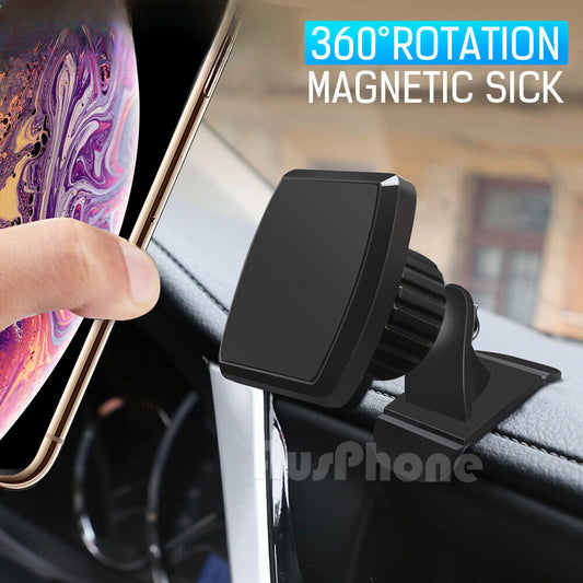 360° Stick On Dashboard Magnetic Car Mount Holder Cradle for iPhone Samsung