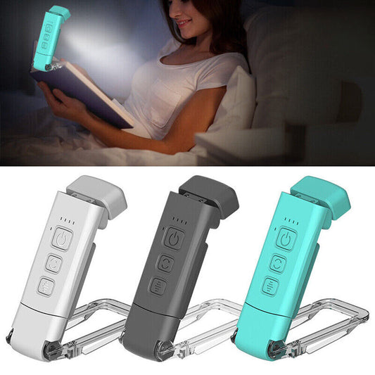 Flexible LED Book Reading Light Portable USB Clip on Book Rechargeable Lamp