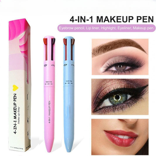 Touch Up 4 in 1 Filler Highlighter Eyeliner Eyebrow Lipliner Makeup Pen 4 Color