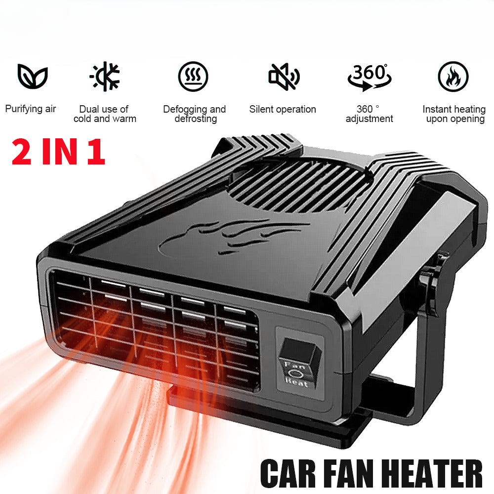 Portable Car Fan Heater Vehicle Heating Windscreen Defroster Demister 12V 300W