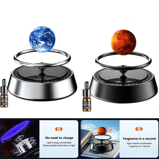 1 set Solar Car Aromatherapy Air Freshener Ornament Decoration Perfume Diffuser