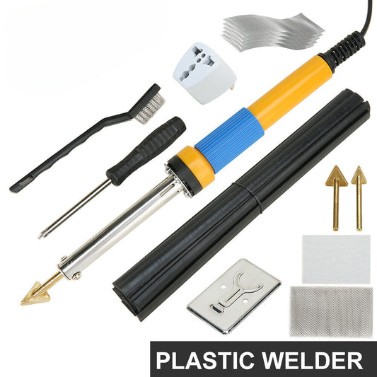 1 set Plastic Welder Welding Soldering Iron Kit Car Bumper Dashboard Repair + AU plug