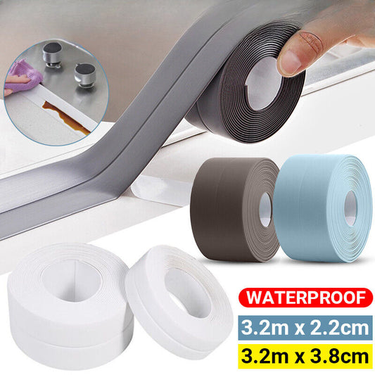 3.2M Kitchen Bathroom Sink Sealing Strip Waterproof Caulk Tape Self Adhesives