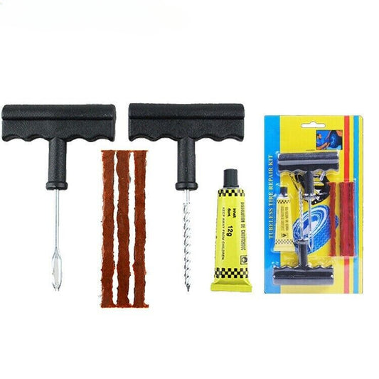 Tyre Repair Kit Tire Puncture Tools Set (JS81) Motorcycle Bike Car Tubeless