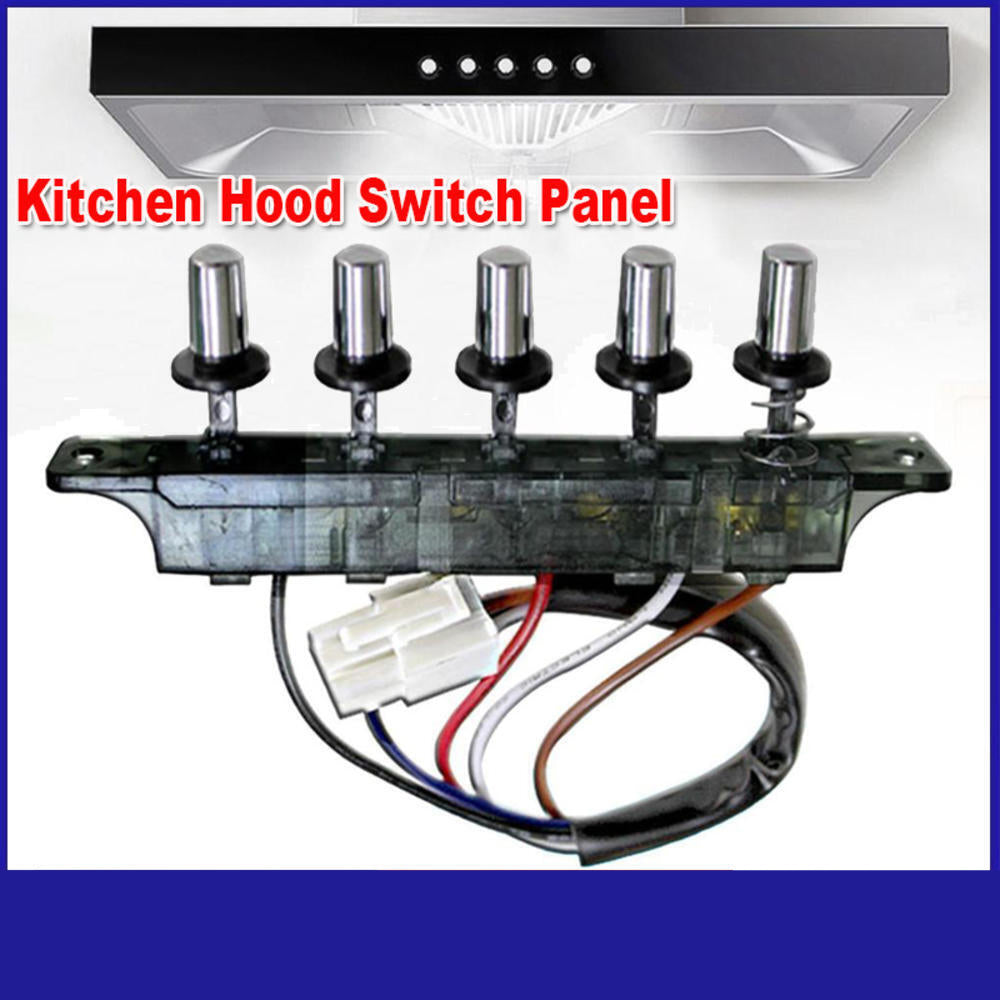 4/5 Push Button Kitchen Hood Switch Universal Attachments Replace Control Board