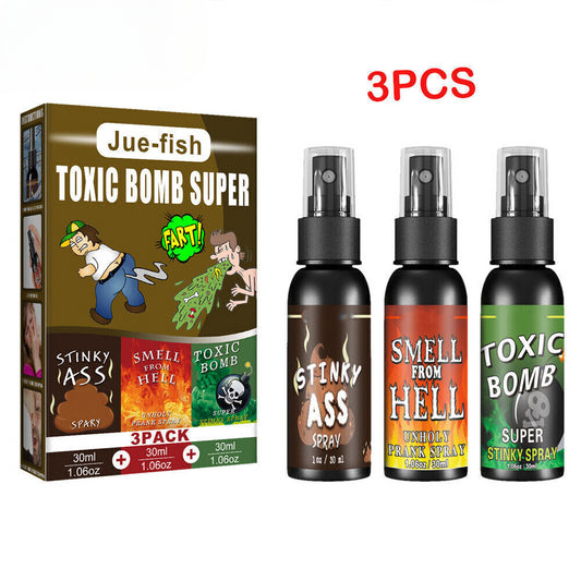 3Pack 90ML Fart Liquid Spray Prank Stink Ass Gag Smell Bomb Joke Stinky Gas