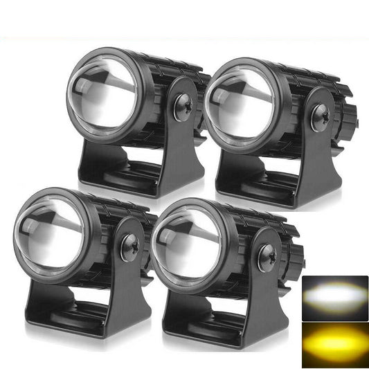 4x Mini LED Motorcycle Spot Light Car Headlight Driving Fog Lamp Offroad 12V 24V