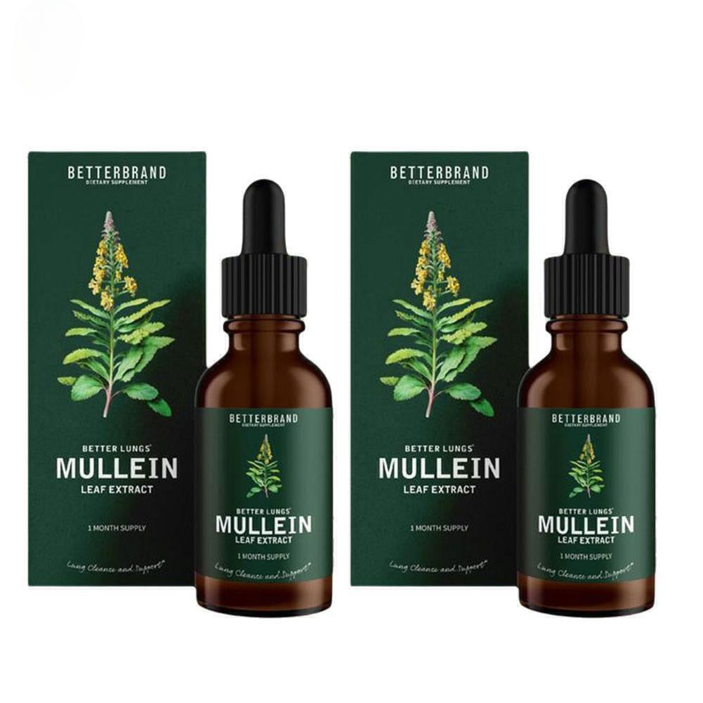 2x Mullein Leaf Extract Drops Lung Cleanse Respiratory Herbal Drop Health Care