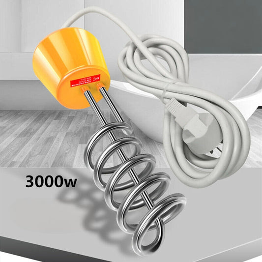 3000W Portable Water Heater Electric Immersion Element Boiler Heating Rods