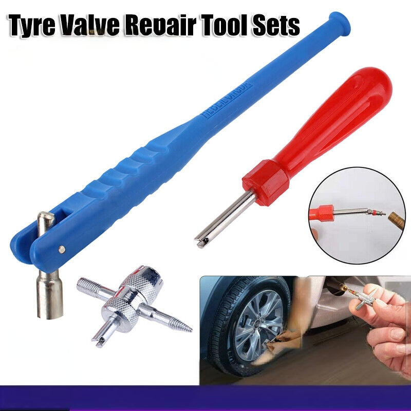 3x Car Tyre Valve Stem Puller base Quick Remover Tire Repair Installer Tool Kit