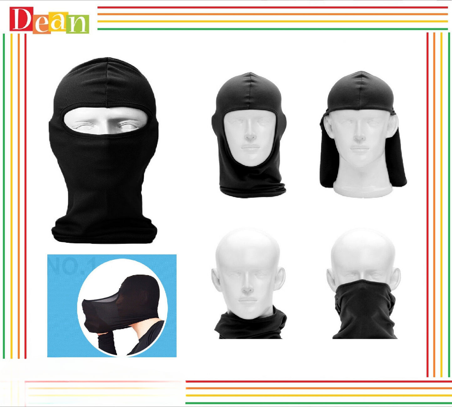 Hat Face Mask Bike Motorcycle Biker Head Neck Balaclava Sun Protection NEW BULK