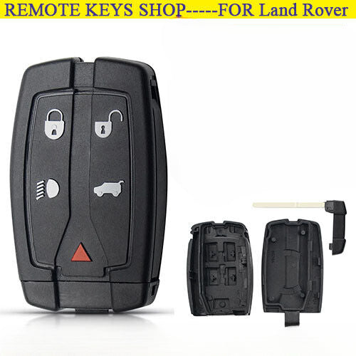 5 Buttons for Land Rover Freelander 2 Remote Key Fob Case Shell Uncut Blade