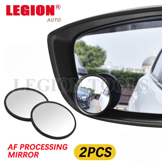 2pcs Blind Spot Mirror Car Rear Side View Convex Wide Angle round glass 2" 50mm