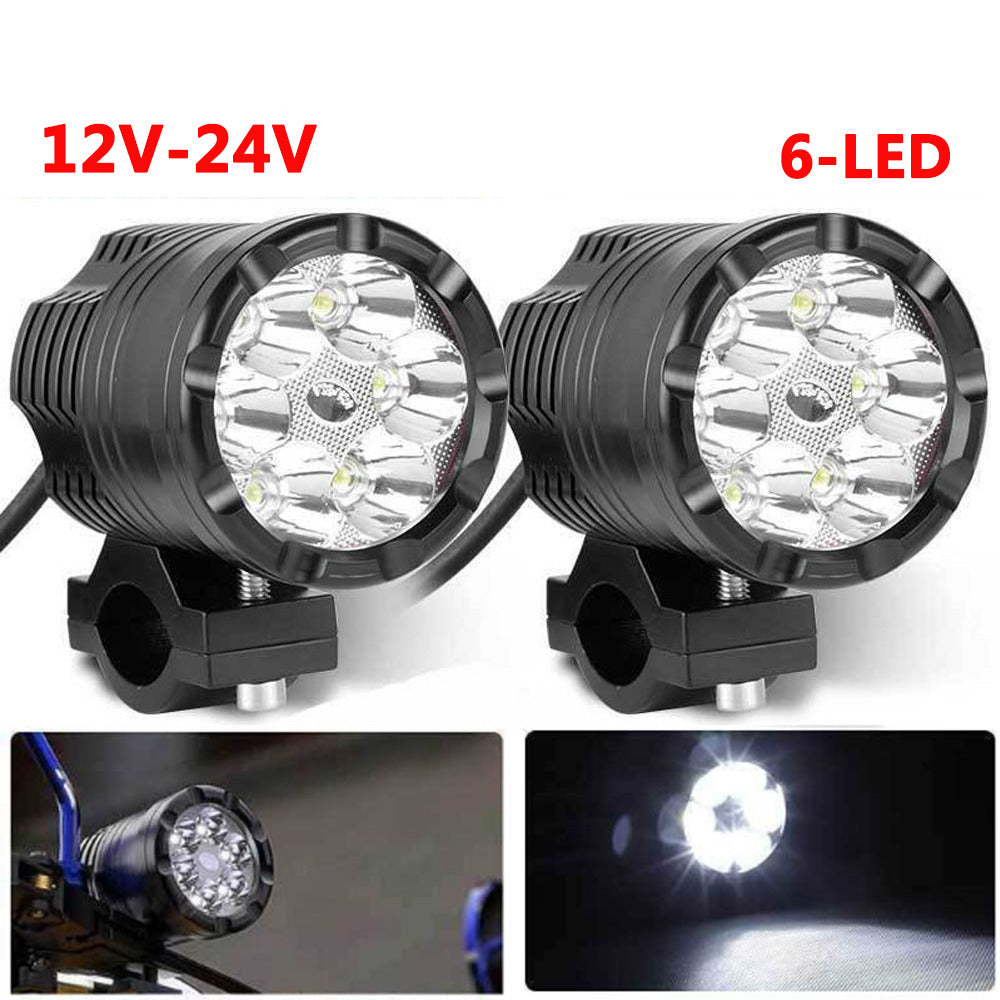 2x Motorcycle LED Driving Spotlight Headlight Spot Fog Driving Lamps 12V 24V