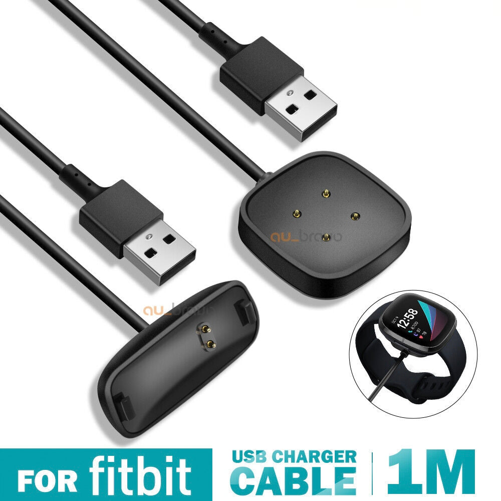 For Fitbit Luxe/ Versa 3/ Sense/ Inspire 2 3/ ACE 3 USB Charger Cable Charging