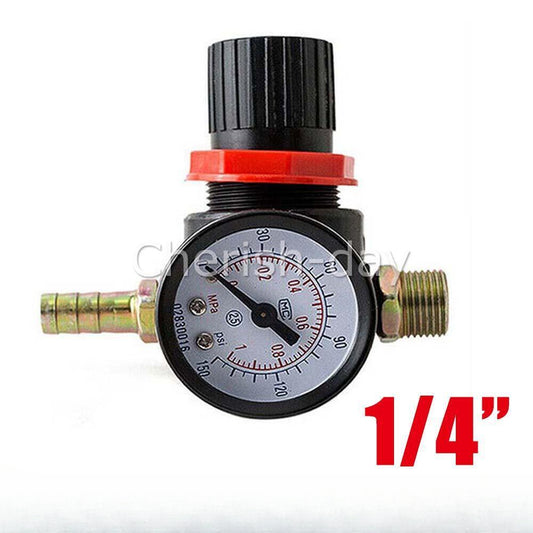 1/4" Air Pressure Regulator Compressor Filter Valve Water Separator Gauge Trap Z