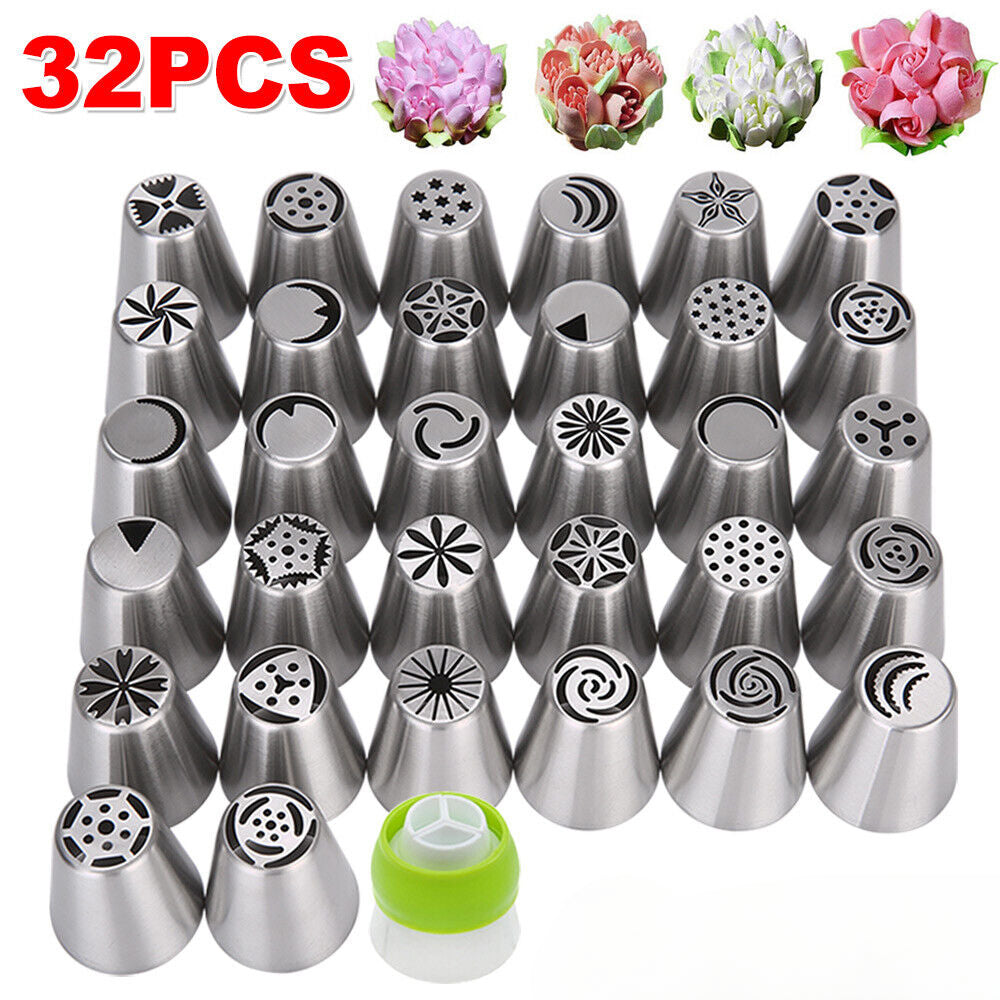 Russian Icing Piping Nozzles Cake Decorating Flower DIY Baking Pastry Tips Tools