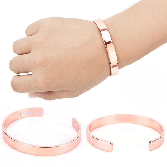 Unisex Magnetic Therapy Bracelet Arthritis Pain Relief Women Bangle