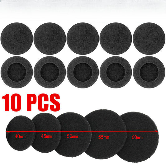 10pcs Ear Pads Replacement Sponge Cover Headphone Earphone Headset Foam Cushion