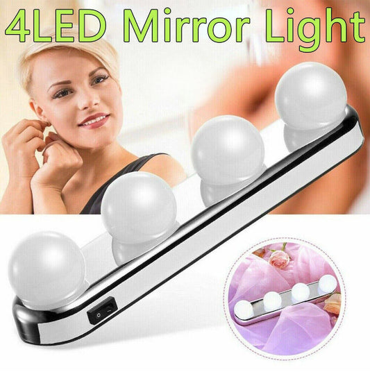 Portable Makeup Light Super Bright LED Bulbs Makeup Vanity Mirror Battery Lights