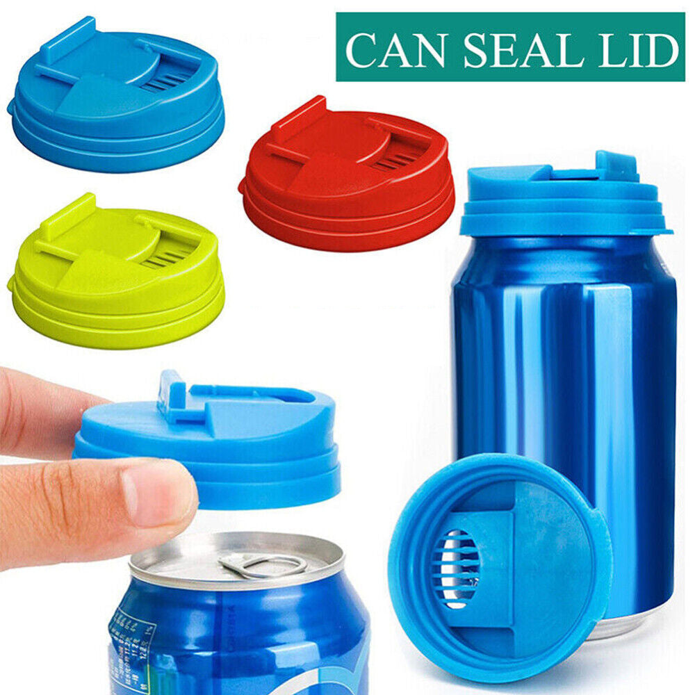 5X Beverage Can Lid Cap Soda Soft Drink Snaps Tops Cover Lock Sealer Protector